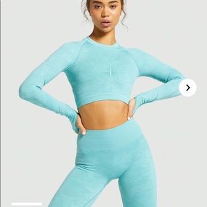 GYMSHARK Blue Camo Set